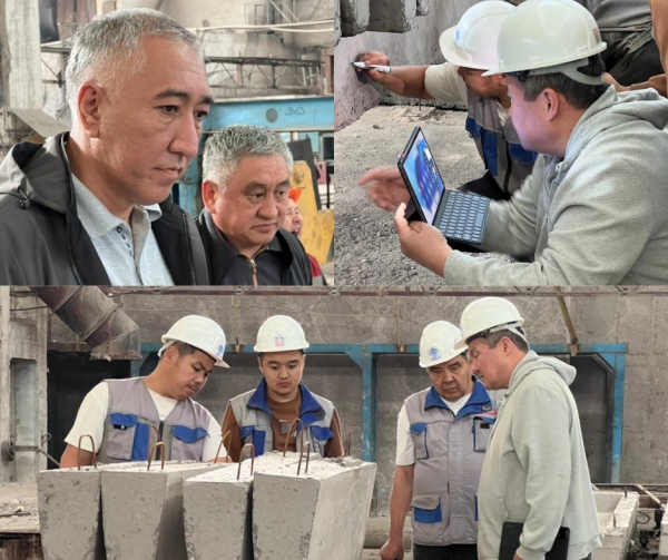 Институт базальт буласы колдонулган арматураларга сыноолорду жүргүзүүдө